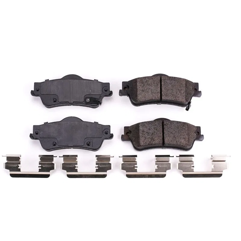 17-1352 – POWERSTOP Brake Pad, FMSI Number D1352 Ceramic Brake Pads Set Of 4 With Premium Stainless Steel Hardware